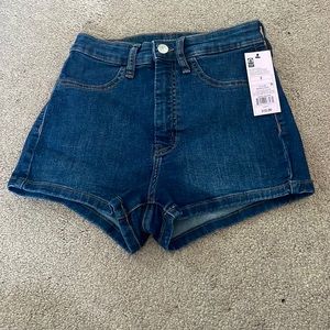 High Rise Jean Shorts